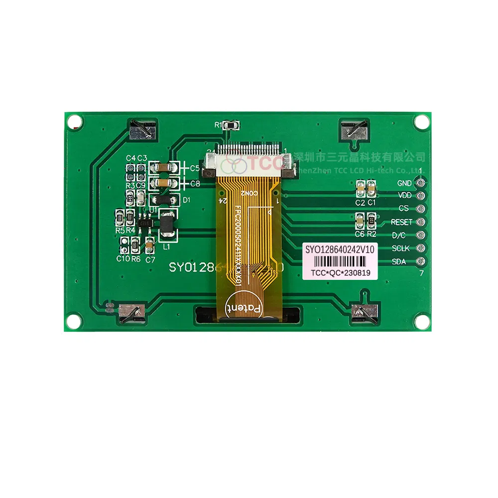 Monochrome 2.42” LCD Module Spi Interface 128X64 Graphic OLED Display Panel