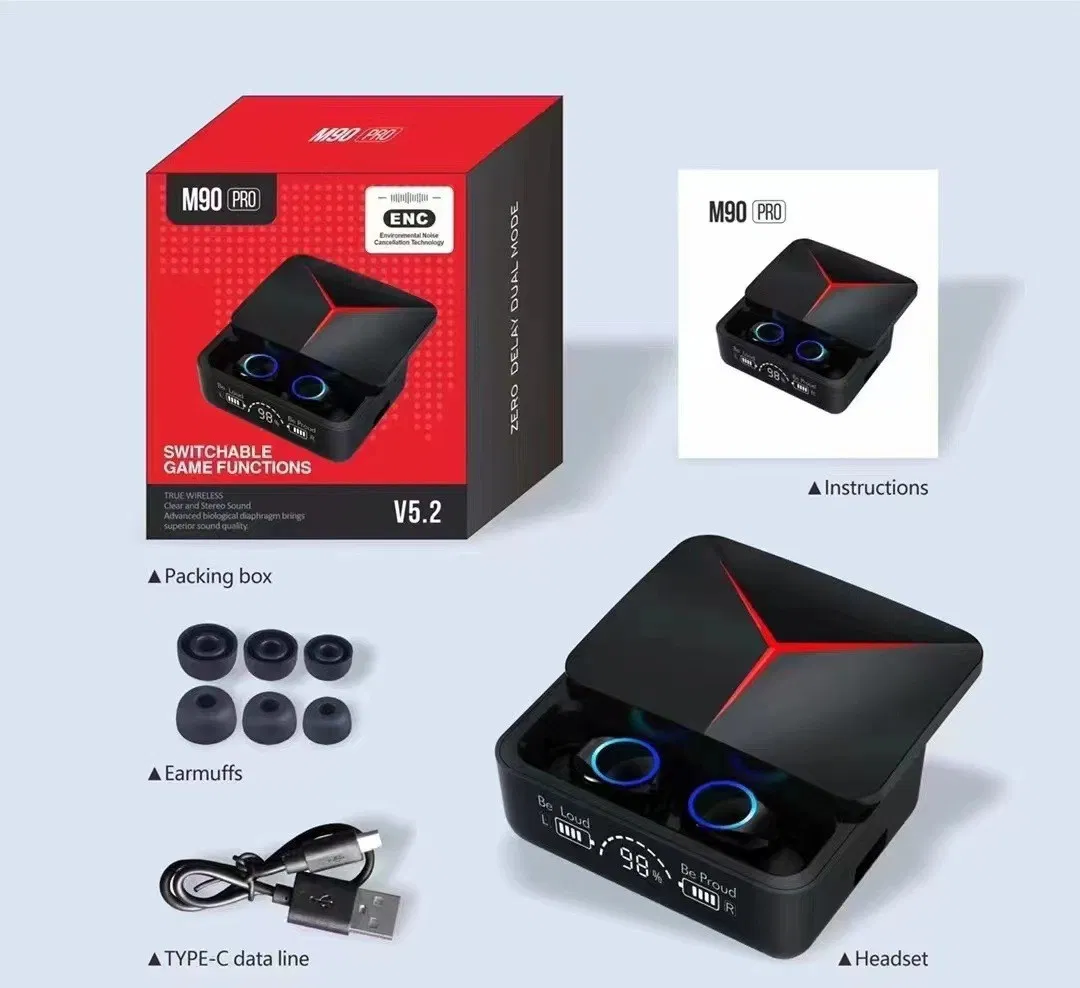 Беспроводные наушники M90 Hi-Fi для спорта и игр
