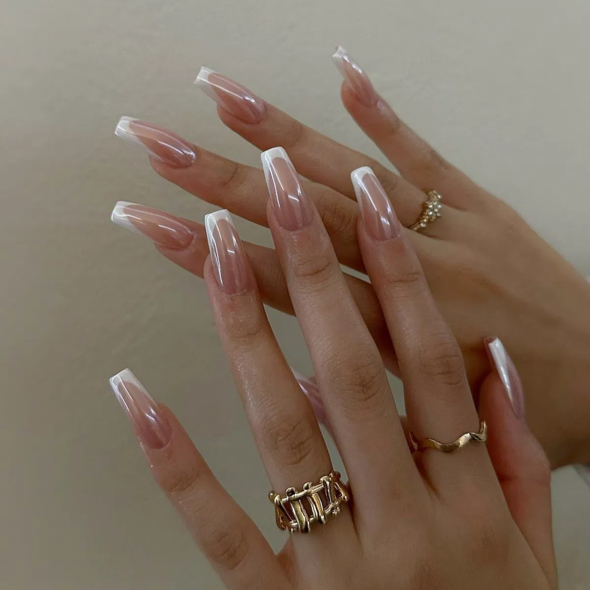 Pre-Made Nail Tips 24-Piece Set of Wearable Artificial Nail Tips