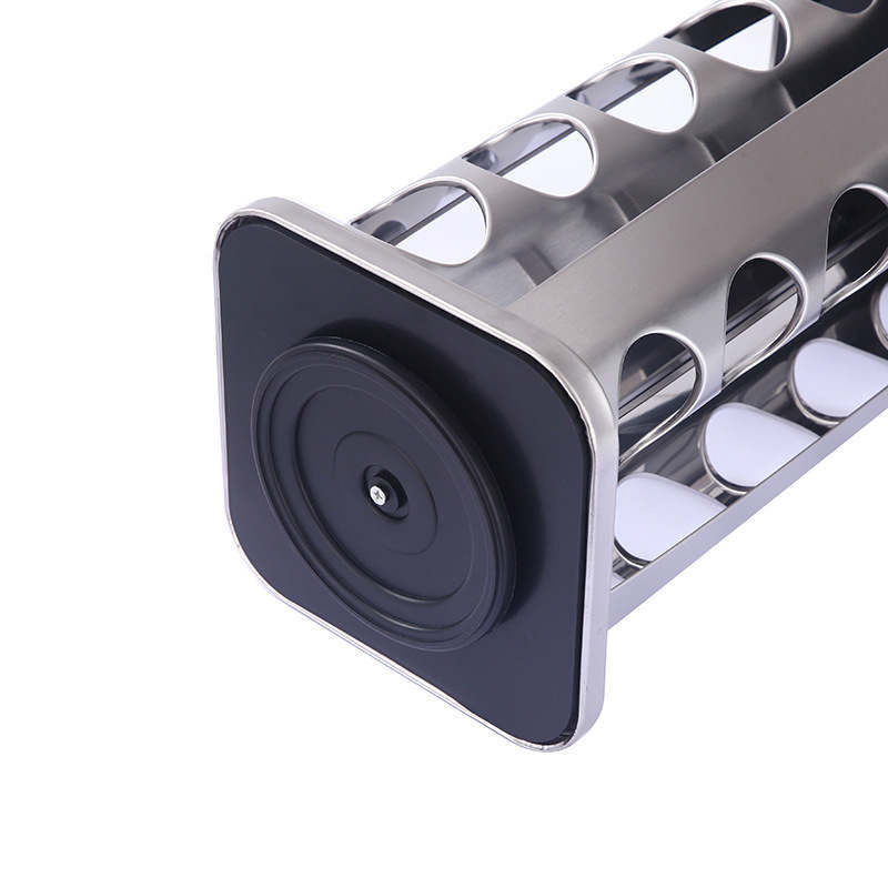 Household Kitchen Stainless Steel Rotating Seasoning and Spice Rack Storage