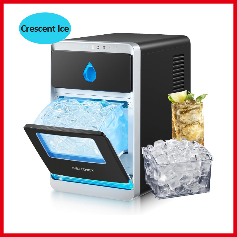 Compact Ice Maker Producing 1500 Cubes Daily Perfect for Parties