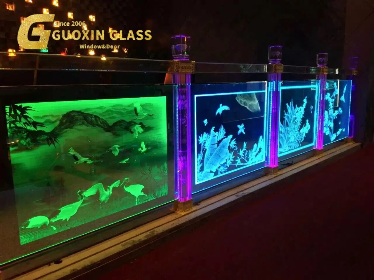 Manufacture Low-E, Tempered, Forsted, Float, Tinted, Laminated Optical Function Premium Tempered Reliable Manufacturer Laser Carved Patterned Glass