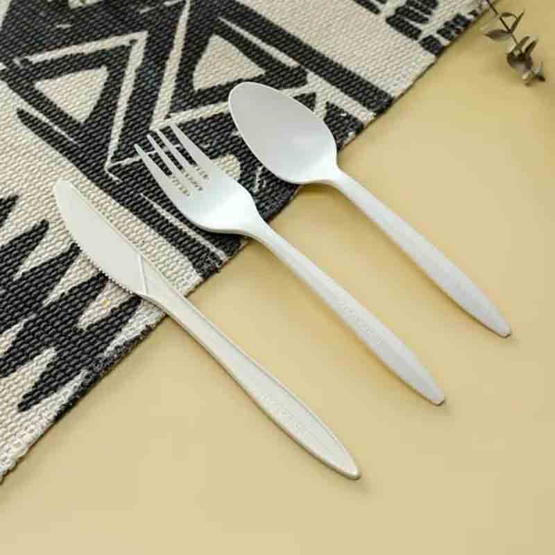 Eco Friendly Biodegradable Disposable Cornstarch PLA Cutlery for Restaurant