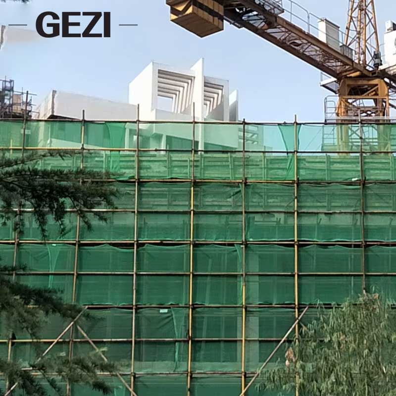 Custom Size HDPE PE UV Stabilized Fire Retardant High Strength Green Blue Orange Building Construction Dust Safety Scaffolding Debris Net