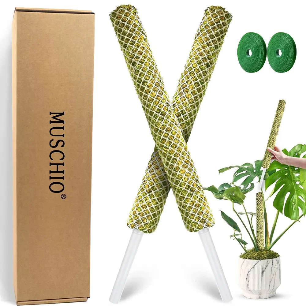 Heavy-Duty Stackable Plastic Grid Moss Pole for Large Monstera Support Philodendron Birkin Aerial Root Health