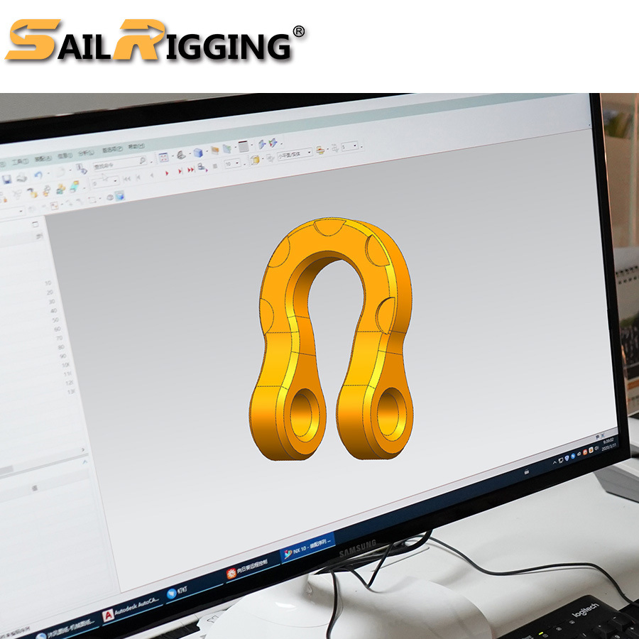 D Forged Winch Custom Shackle Recovery Shackle with Ring Offroad 4X4 Jeep Wrangler Trailer Tow D Ring Shackle for Strap