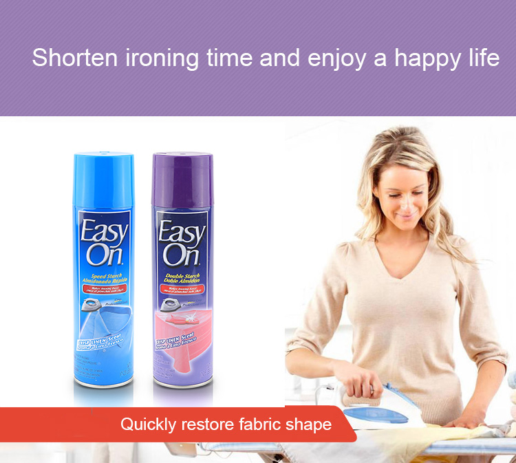 Easy on Clothes Stiffing Fabric Crisp Linen Laundry Spray Starch for Ironing Wrinkle Free