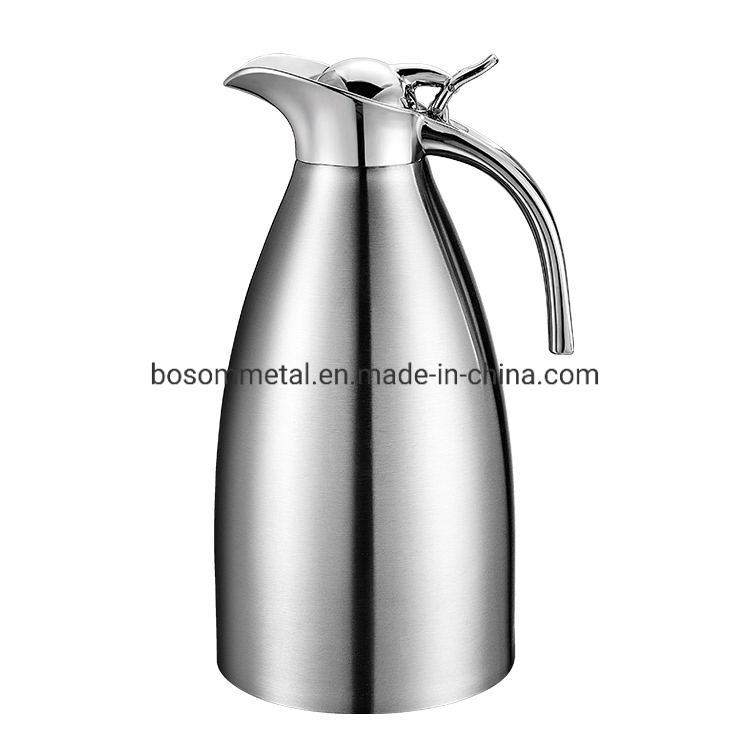China Kitchenware Hotel Serving Stainless Steel Coffee Pot Coffee Silver Color Jug