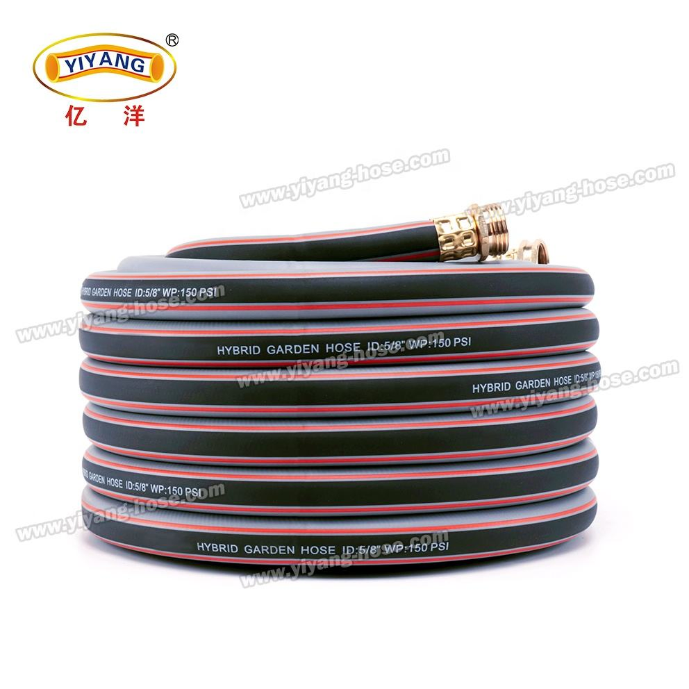 Durable 5/8 Inch Flexible PVC Garden Hose with Nozzle