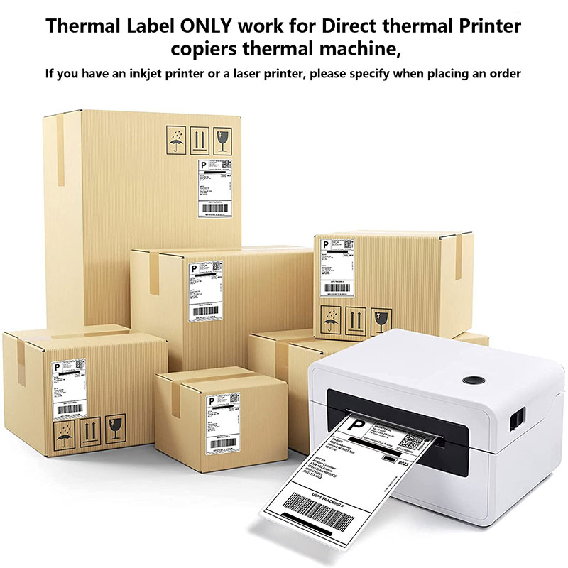 Premium Self-Adhesive 4X6 Thermal Shipping Labels for Easy Use