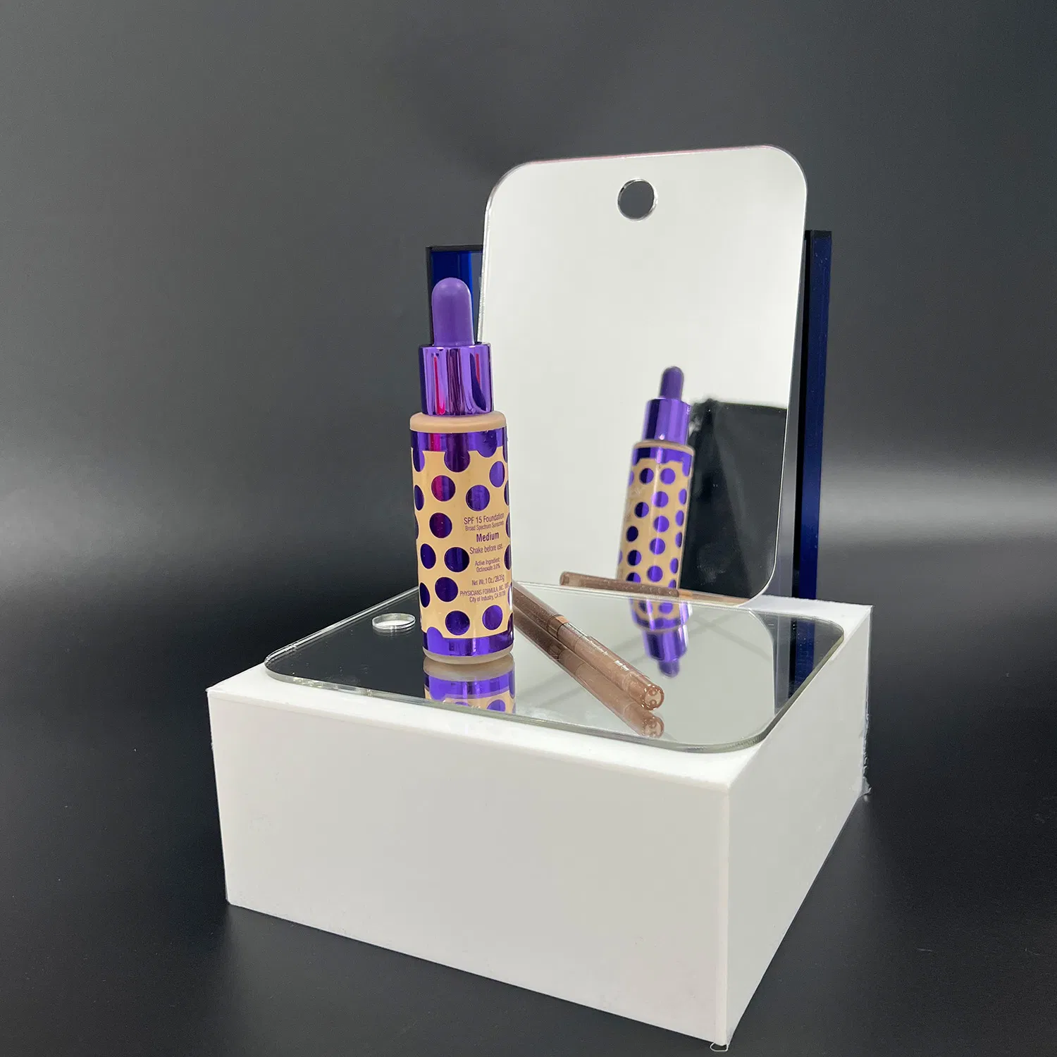 Acrylic Mirror Laser Cutting Custom Cosmetic Acrylic Sheet Wall Mirror for Bathroom Decorative