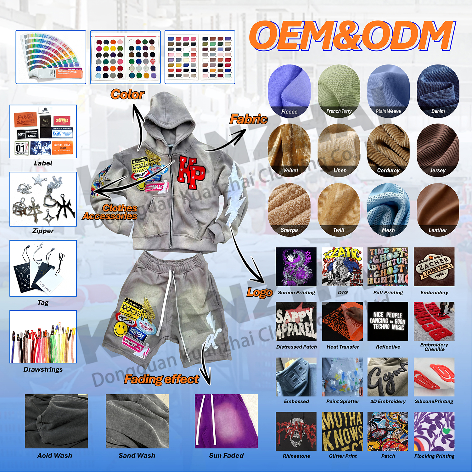 Костюм женский куртка с капюшоном и брюки расклешенные