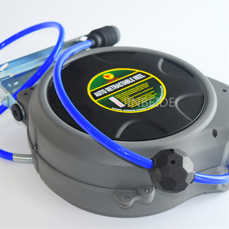 15 Meters Garden Hose Reel Retractable 50FT Automatic Telescopic Wall-Mounted Metal Steel Automatic Telescopic Air Hose Reel