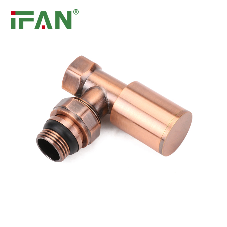 Ifan GB-T 18992 Thermostatic Radiator Valve Angle Valve Customized Brass Bronze Radiator Valve