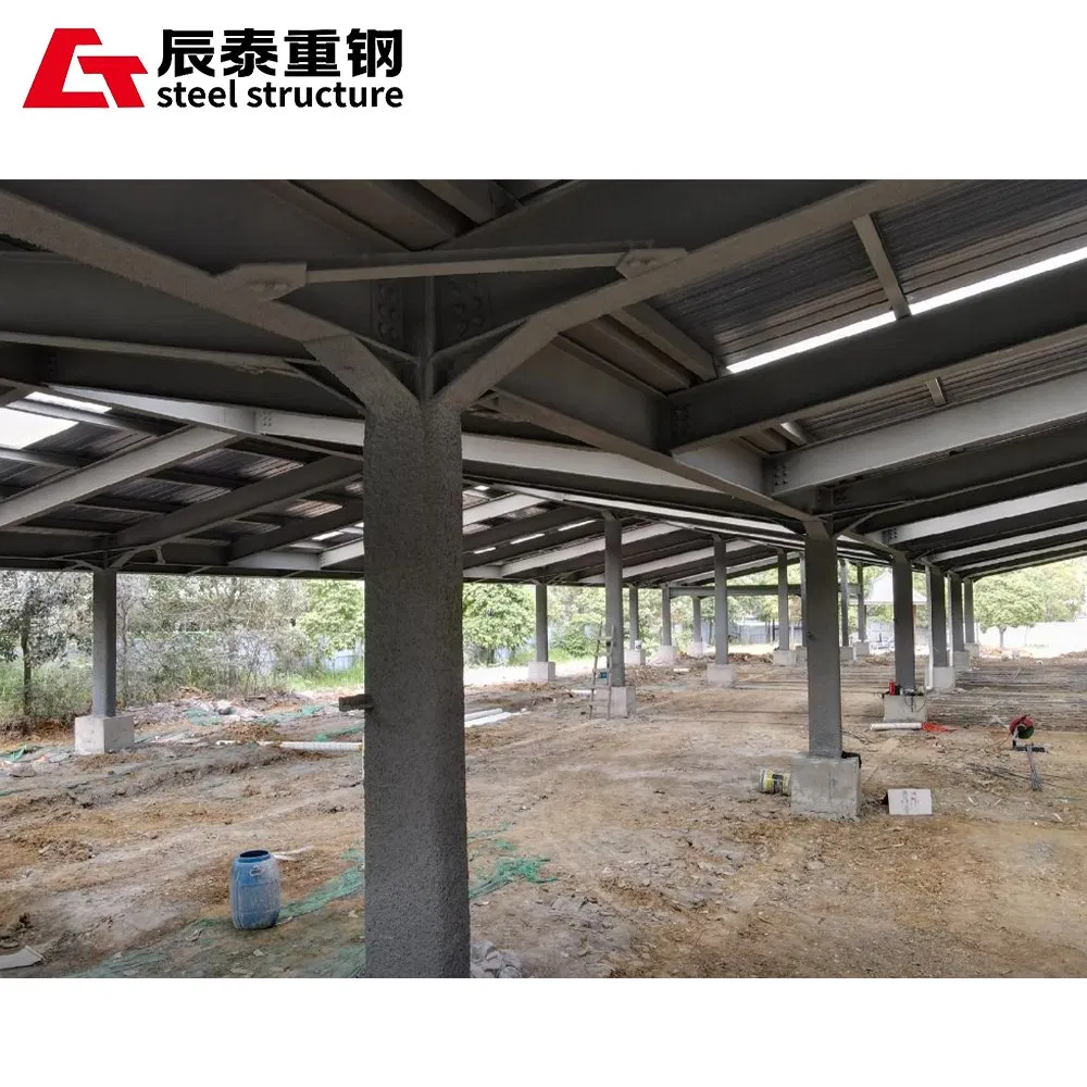 CT Heavy Industry Steel Structure Workshop Hot DIP Galvanized or Painted Surface Portal Frame Large Span Steel Warehouse Plant
