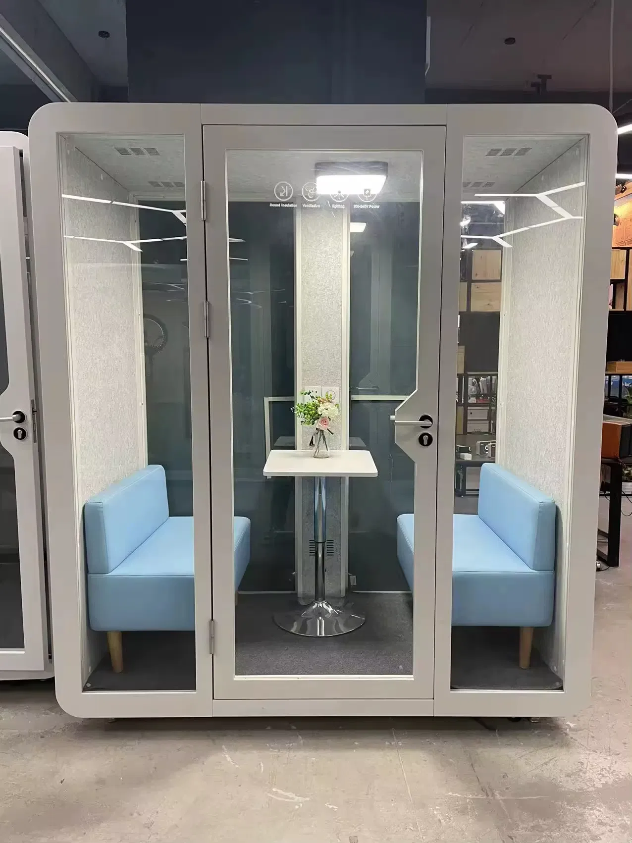 Premium 15 Db Soundproof Booth for Quiet Workspaces Phone Office Pod