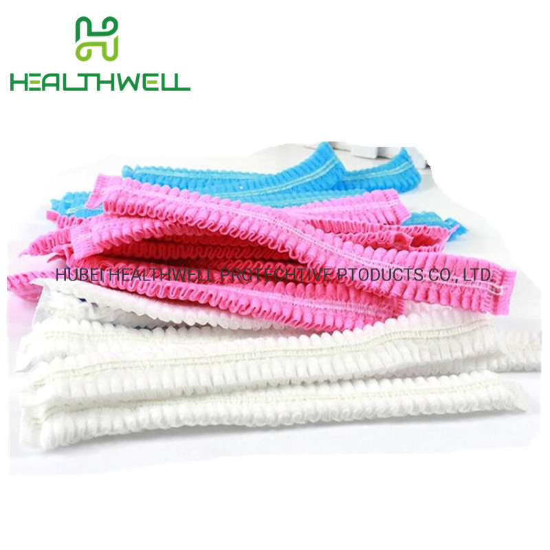 Dustproof Cap Bouffant Disposable Non-Woven Clip Bouffant Cap