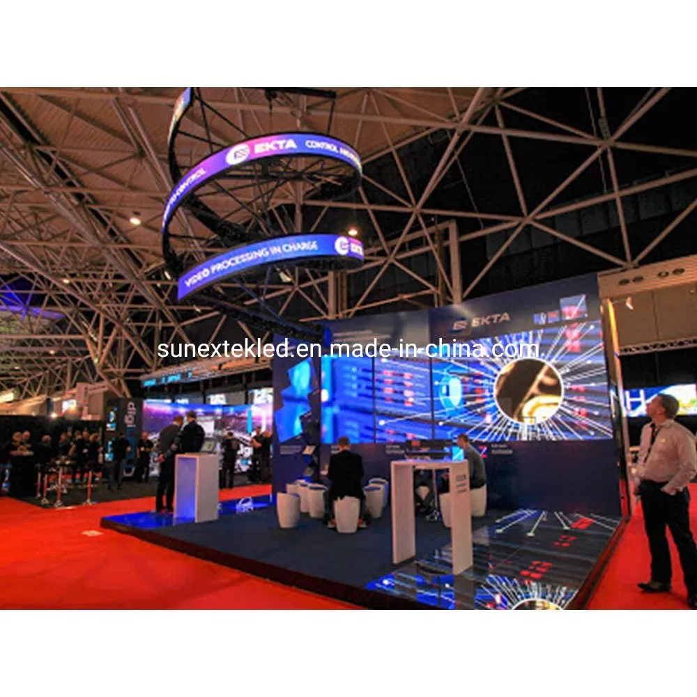 Factory Supply Soft Curve Curved Flexible Circle Round Wall Mounted Commercial Special Design Shape Light Weight P2 P2.5 P3 P4 P5 Video Wall LED Display Module