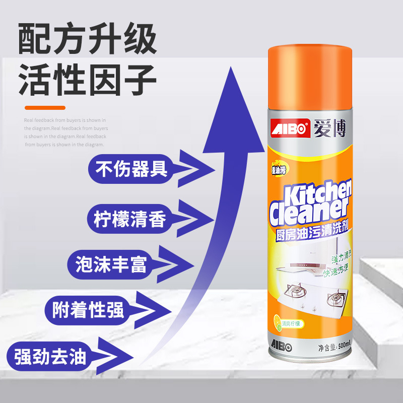 Stainless Steel Kitchen Cleaner Spray with Polish Effect