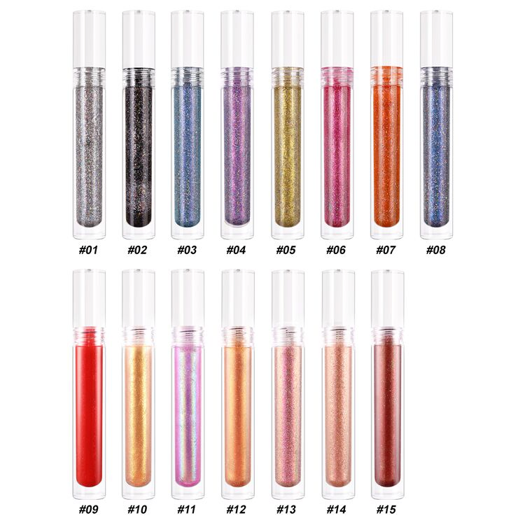 Glitter Lipgloss Private Label Vegan Moisturizing Cosmetics Makeup Lip Gloss