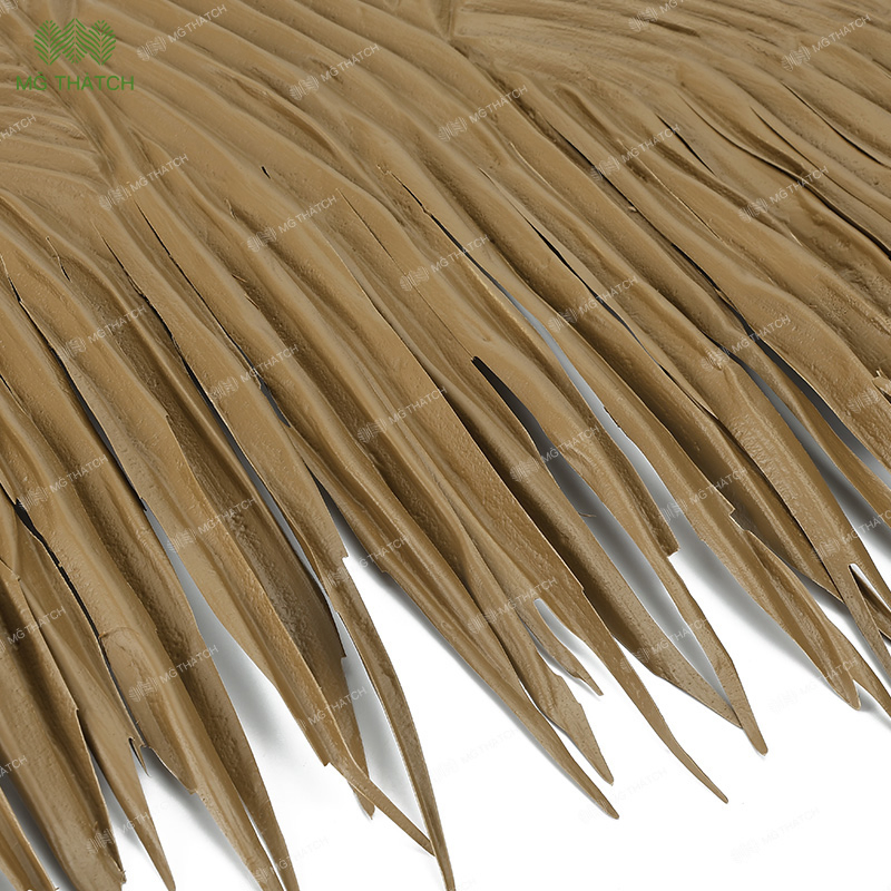 100% Natural Looking Synthetic Palm Leaves Roof Anti UV Artificial Thatched Roof
