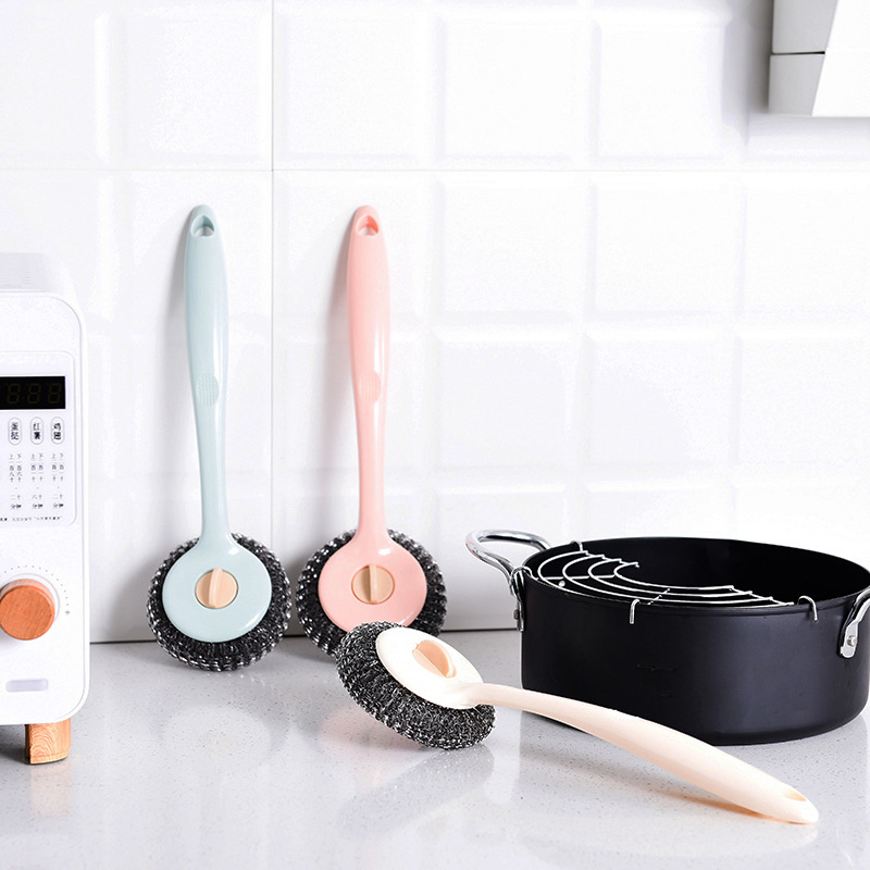 Стальная мочалка для чистки кухни