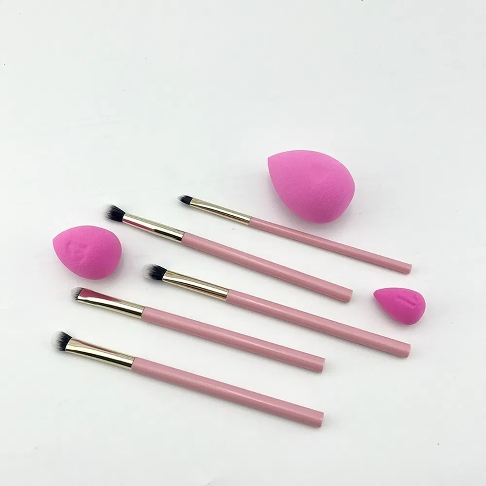 Synthetic Cosmetic Brush Set Factory Seamless Metal Ferrule Makeup Tools Brush
