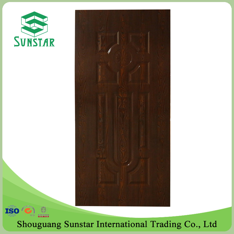 2.7mm/3mm/3.2mm/4mm Melamine Faced/Laminated Moulded Door Skin for Interior Decoration