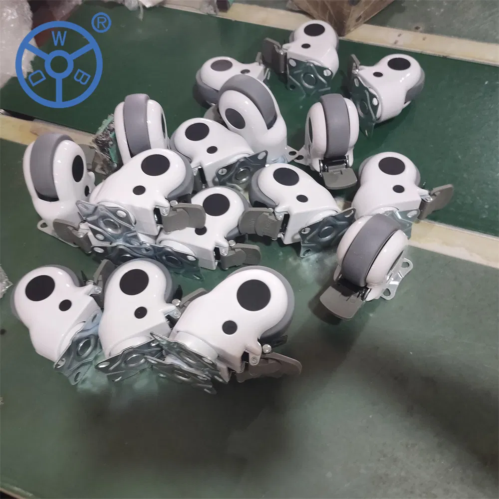 3/4/5 Inch TPR Caster Wheels Medical Caster for Hospital Bed