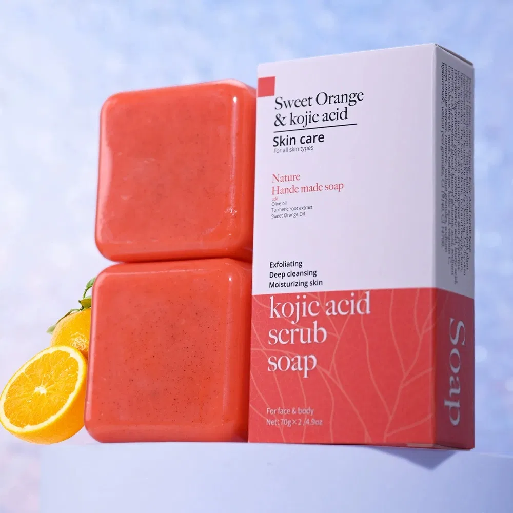 Customized Organic Essential Oil Exfoliating Deep Cleansing Moisturizing Whitening Soap Kojic Acid Handmade Soap