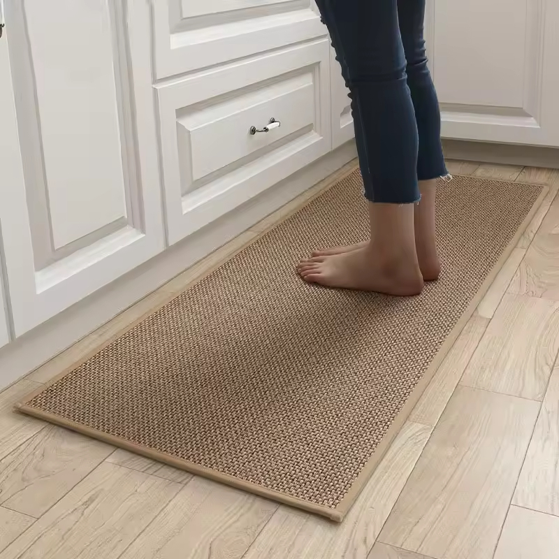 Kitchen Running Carpet Non-Slip Washable Kitchen Floor Mat Rubber Absorbent Kitchen Floor Mat
