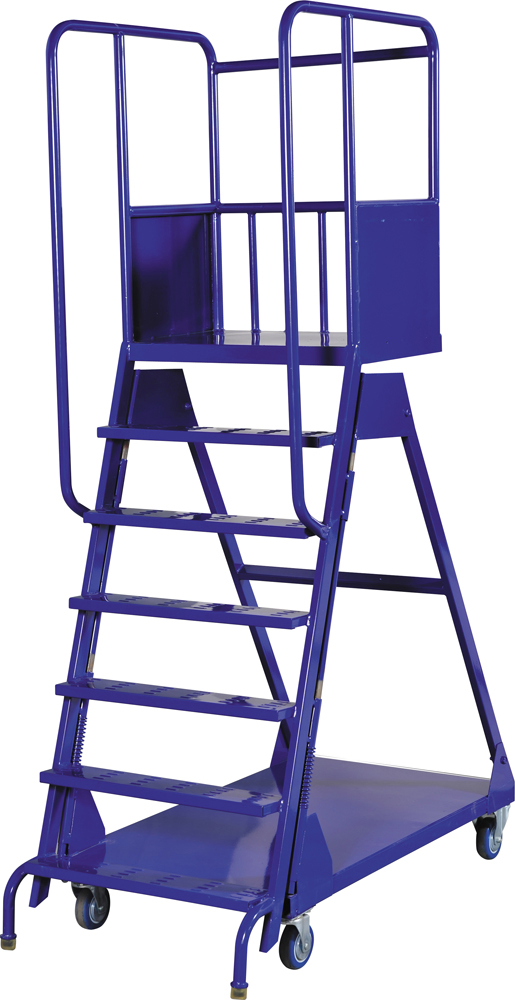 Warehouse Heavy Duty Carrying Platform Loading Step Ladder Trolley