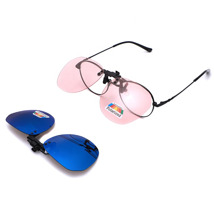 Clip-on Sunglasses Unisex Polarized Frameless Rectangle Lens Flip up Clip on Prescription Lenses Clip_Algz_1600551327269