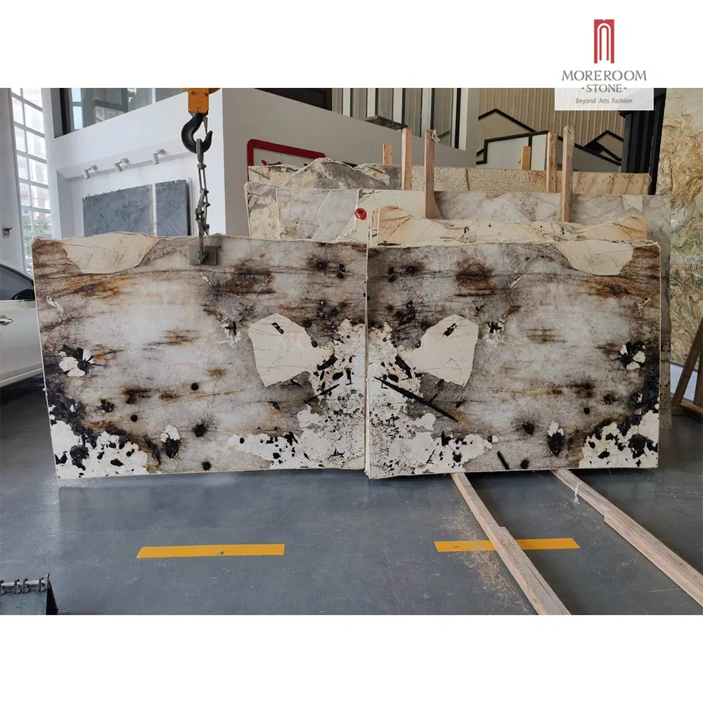 Natural Bookmatch White Marble Slabs for Indoor Flooring and Walling