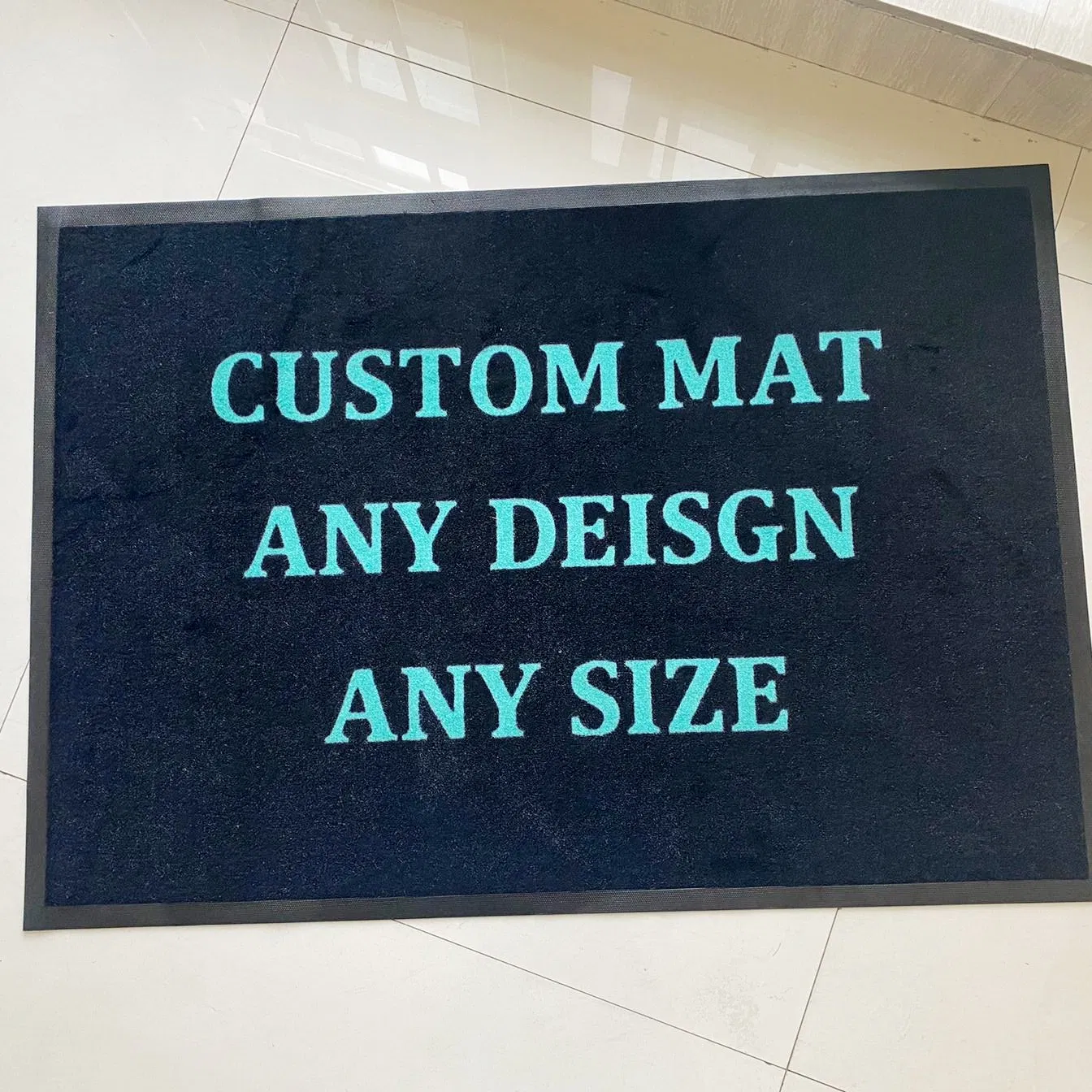 Gym Bathroom Area Rubber Mats Kitchen Flooring Rugs Capet Outdoor Logo Entrance Welcome Anti Slip Rubber Mat for Front Door