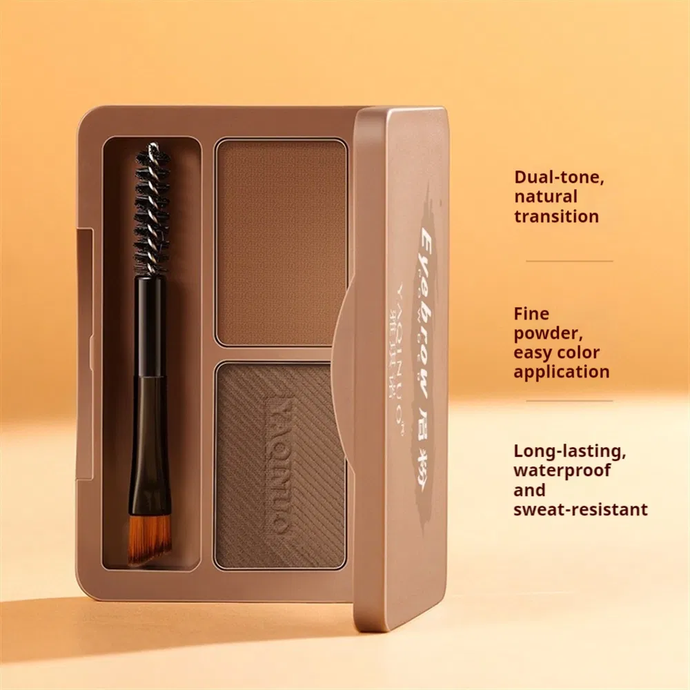 Natural Finish Waterproof Eyebrow Pencil with Refillable Dual End Design