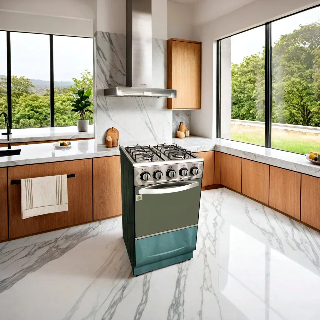 20-Inch Heavy-Duty Stainless Steel Freestanding Gas Oven for Commercial Use