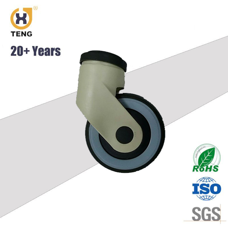 5 Inch Swivel TPR Medical Caster Wheels with Square Stem