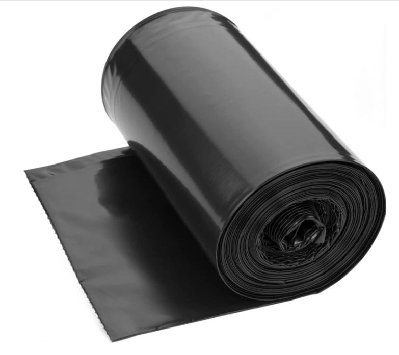 1mil 2mil 3mil HDPE Plastic Garbage Bag on Roll Trash Bag Can Liner with 42gallon 55 Gallon 60 Gallon Capacity