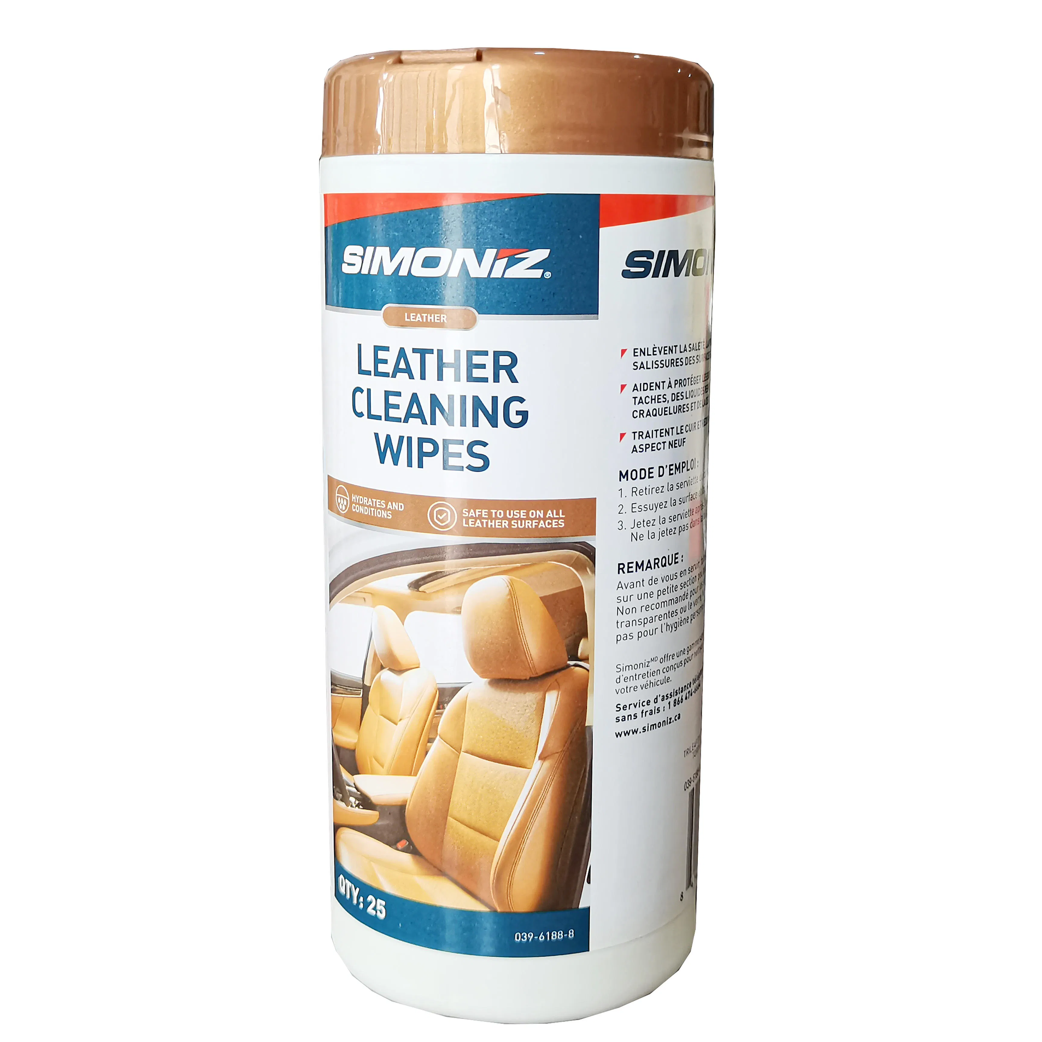 Eco-Friendly Nonwoven Wipes Scented Auto Leather Seats Clean Wet Wipes