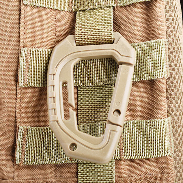 Modern Design Geometric Shape Itw Tactical Carabiner Molle Straps Quickly Fastening Loosely Hanging Hook