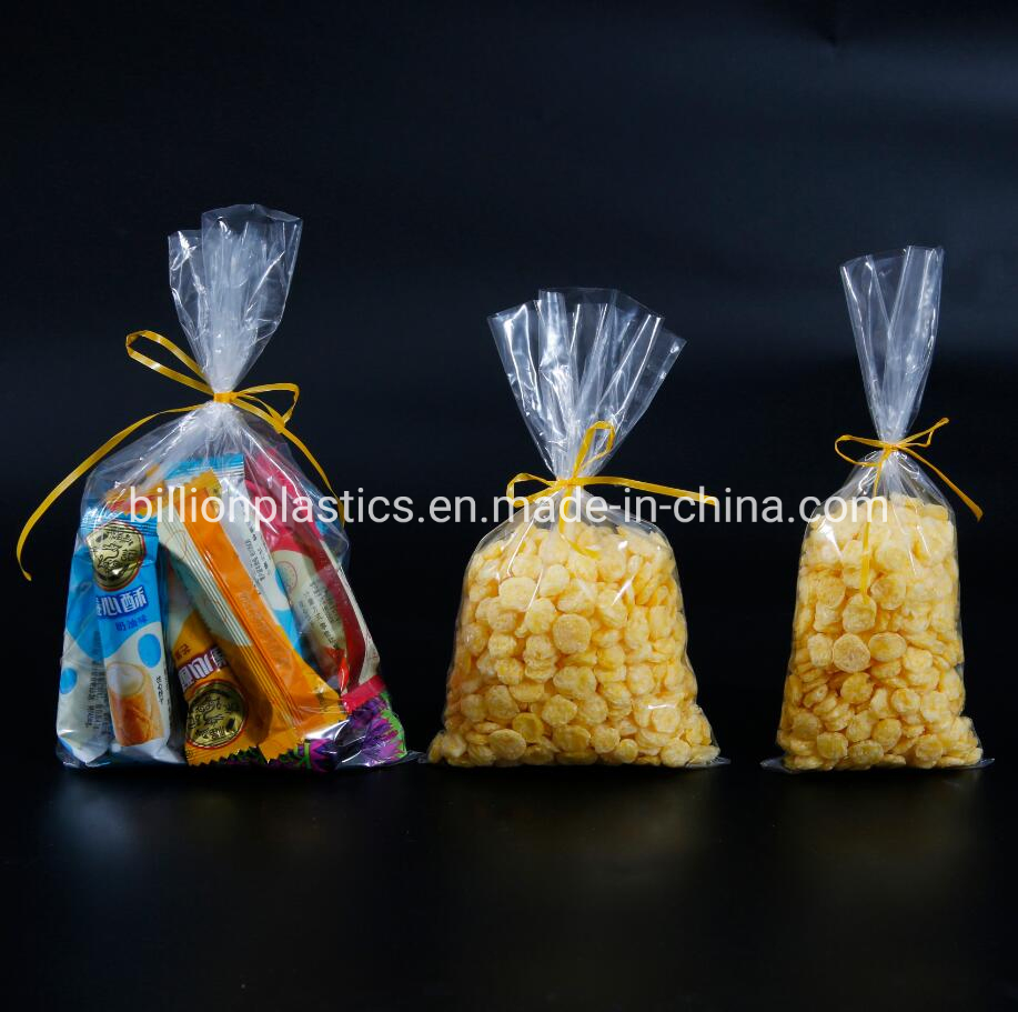 HDPE/LDPE Clear Side Sealing Plastic Bags for Food Packaging with Custom Printing