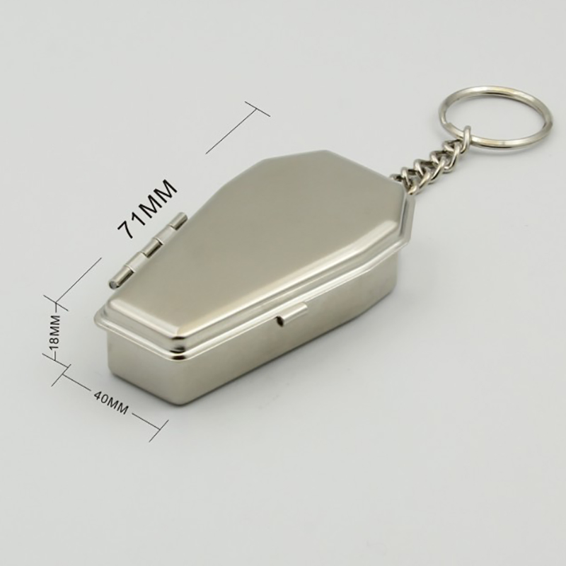 Ea313 Customized Logo Luxury Wholesale Custom Metal Cigar Small Pocket Stainless Steel Ashtrays Outdoor Car Cigarette Keychain Mini Portable Ashtray