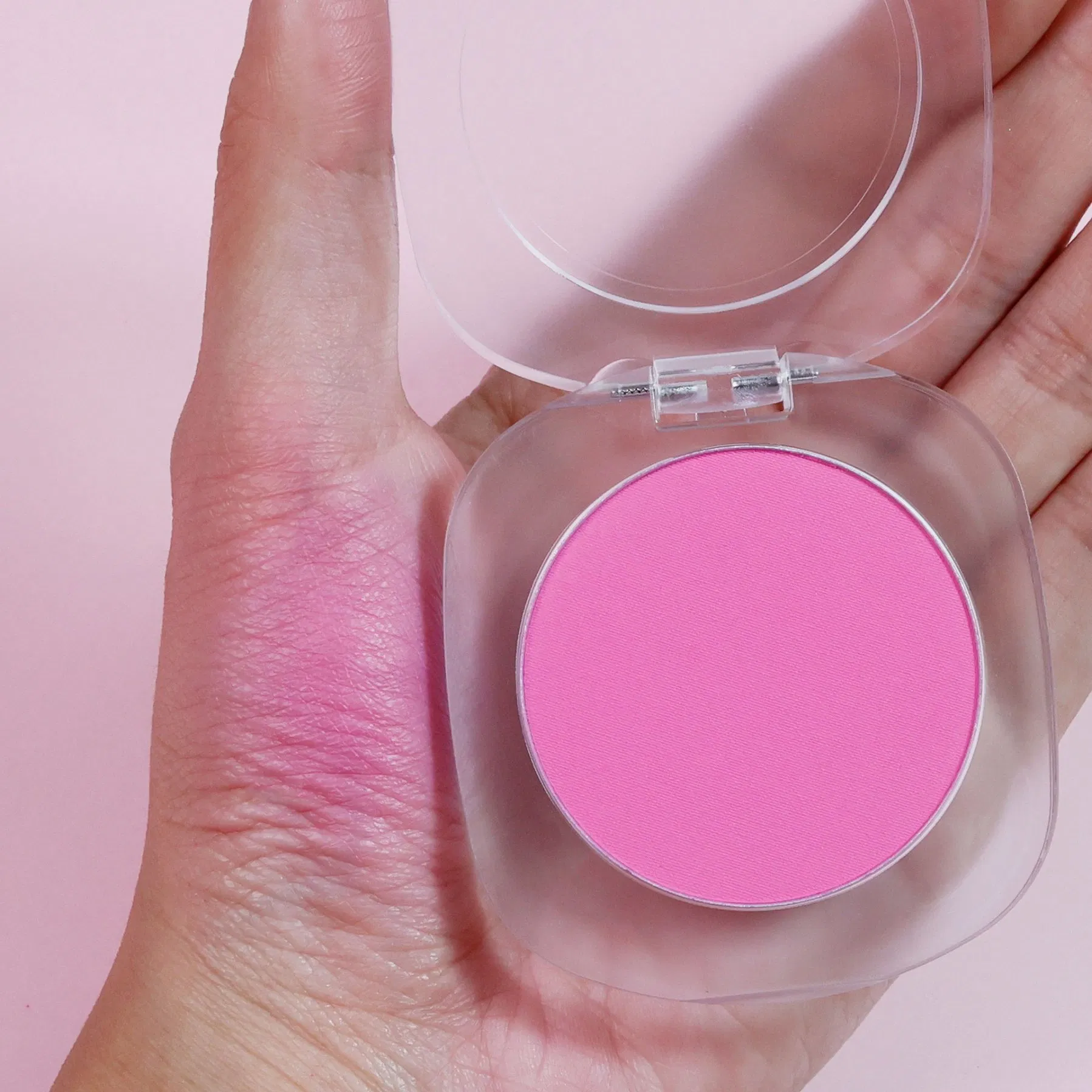 Powder Blusher Palette Soft Matte Waterproof Vegan Organic Nude Pink Blush Powder