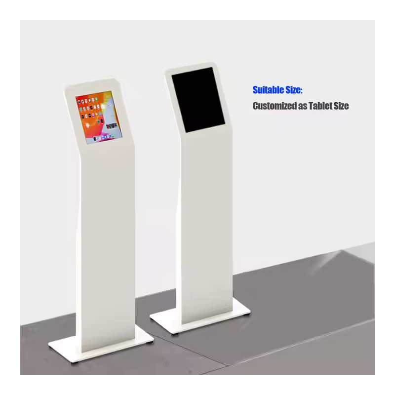 Напольная антивандальная стойка-киоск для планшета