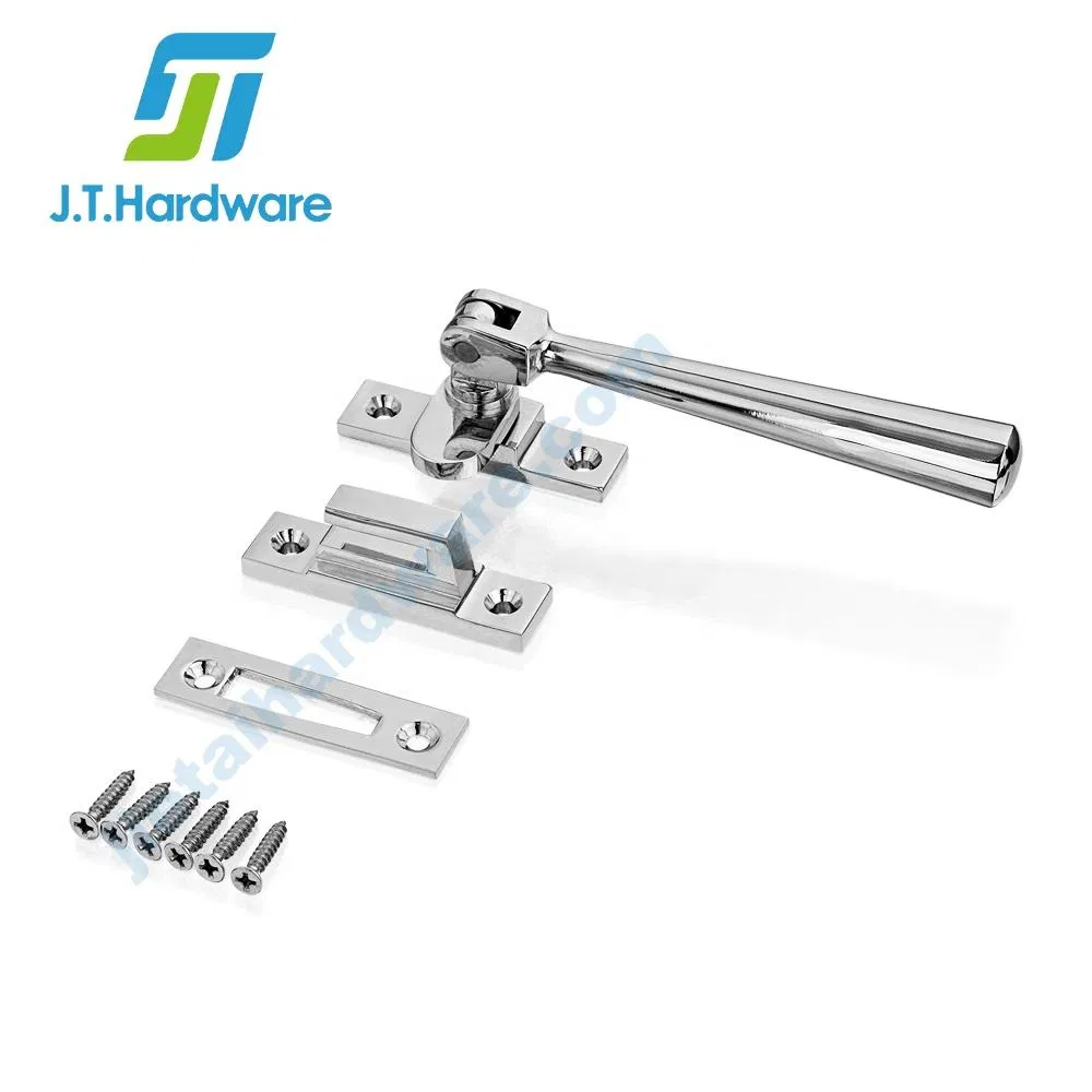 Door and Window Accessories Tapered Design Solid Brass Window Fastener with Hook Plate