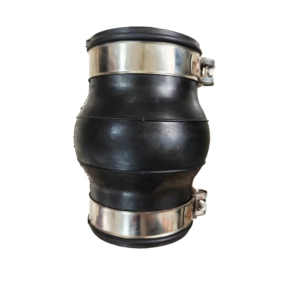 Rubber Coupling Pipeline Bellows Compensator Clamp EPDM Flexible Rubber Joint