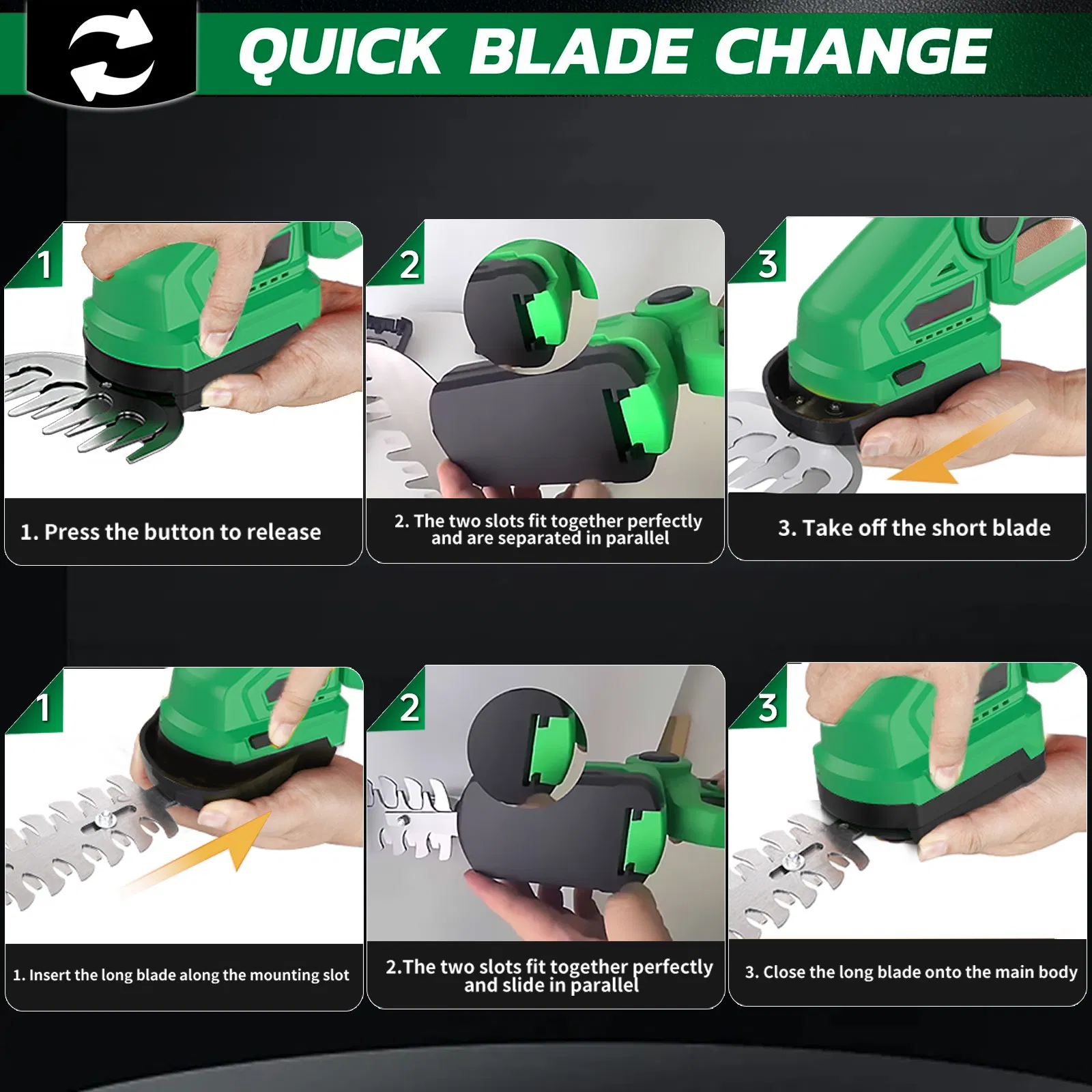 20V Cordless Hedge Trimmer with Long Pole, and 2 in 1 Hedge Trimmer, Support OEM/ODM