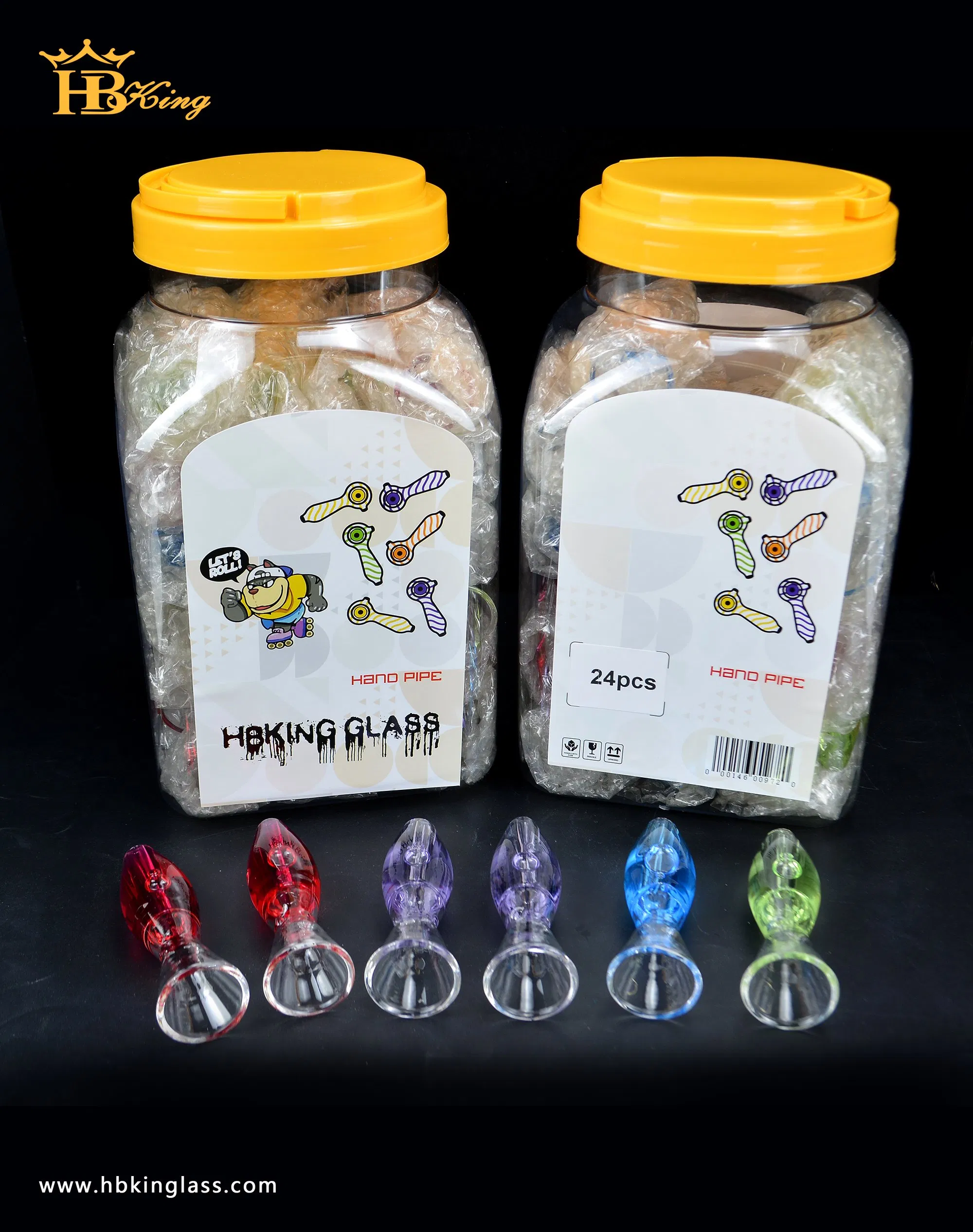Various Designs Glass Carb Caps 80PCS/Can Glass Smoking Accessories