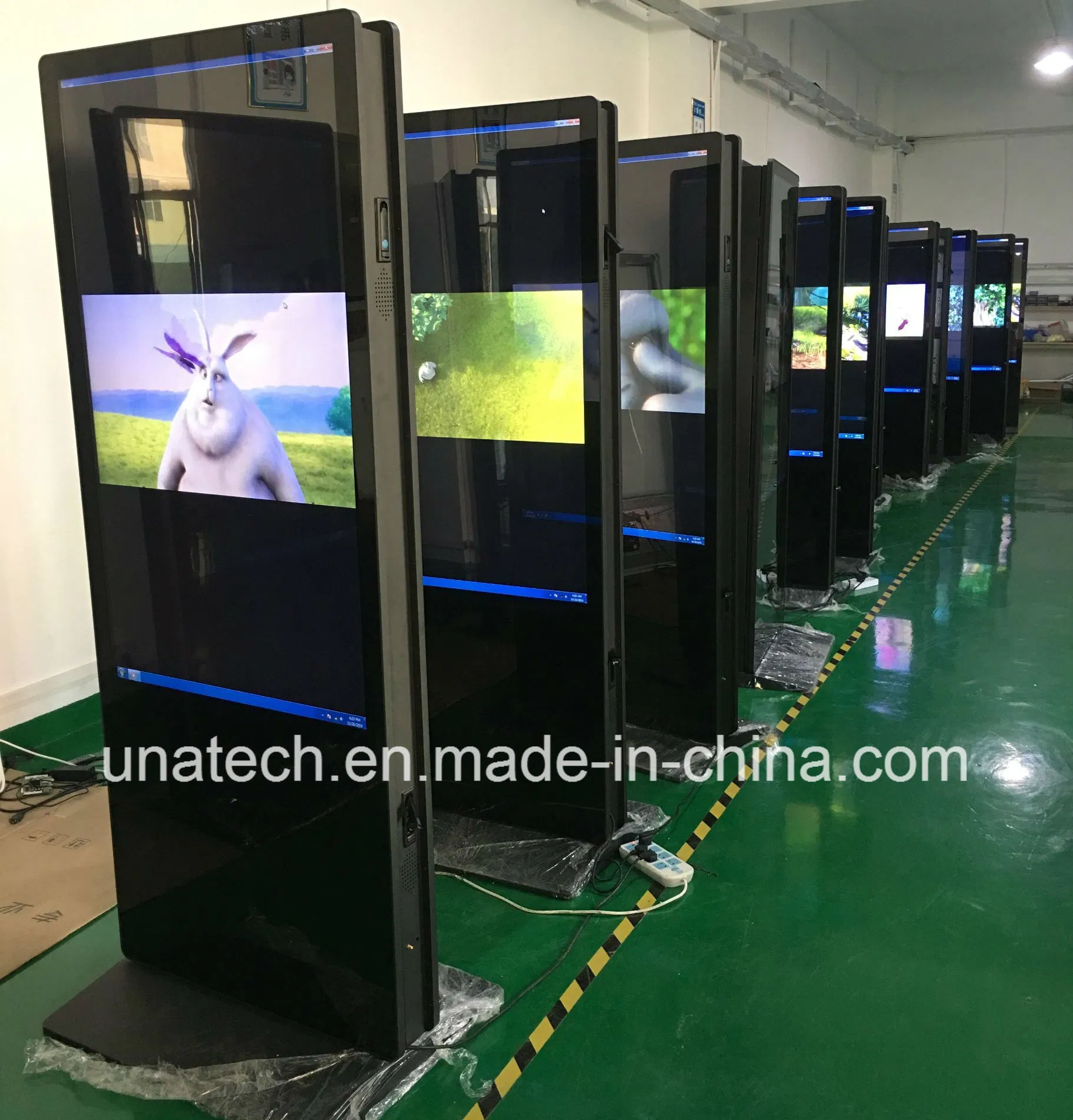 All-in-One 55inch Digital Monitor Touch Video Display Kiosk Double-Side Indoor LCD Screen